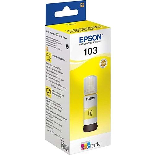 Orjinal Epson T103 Sarı Boya (Yellow) 65 ml