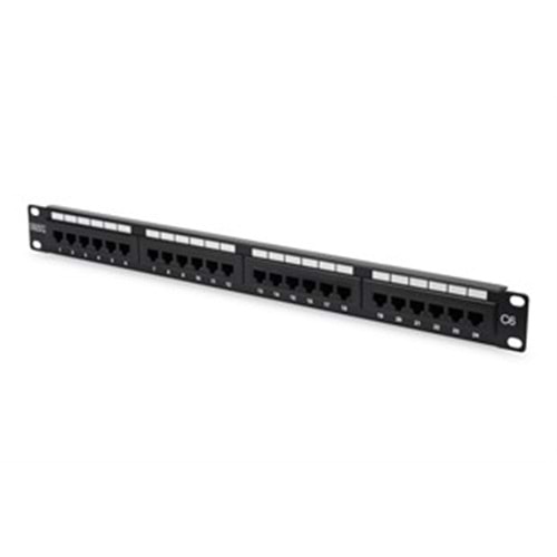 HCS 24P UTP CAT6 Patch Panel 110 IDC,T568 A/B,Dolu