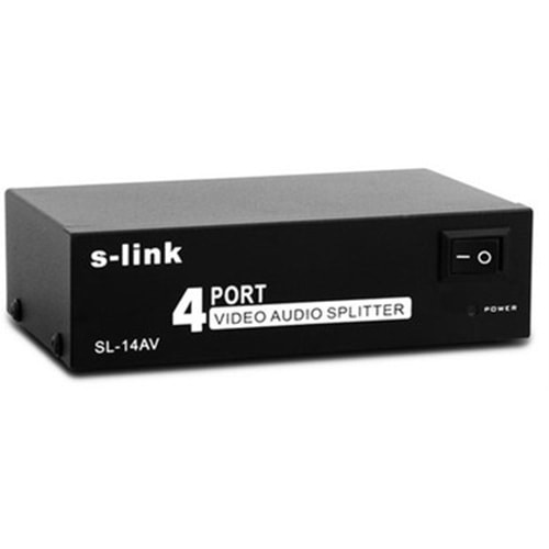 S-Link SL-14AV 4Lü AV Splitter