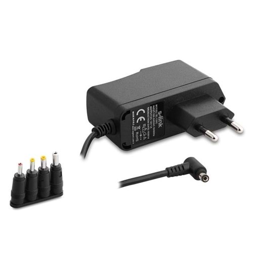 S-link SL-126C 12V 1A 1.2m 4 Uçlu Universal Modem Adaptör