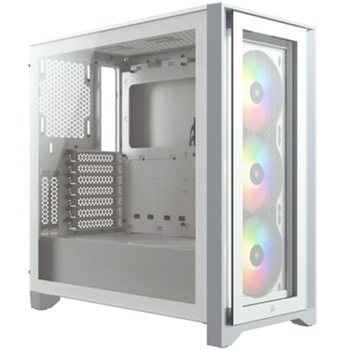 CORSAIR CC-9011233-WW iCUE 5000X RGB QL EDITION 4x120mm FAN DAHILI RGB KONTROLCU FULL TOWER SMART BILGISAYAR KASASI BEYAZ