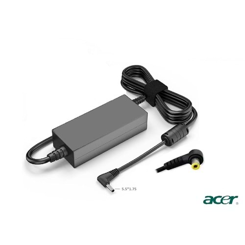 Compaxe CLA-446 Acer Notebook Şarj Adaptörü...Acer 19V 4.74A 90W 5.5*1.75 İğnesiz Yuvarlak L Uçlu Kolay Taşınır Tasarımlı Yüksek Verimli Acer Adaptör (NBA32)