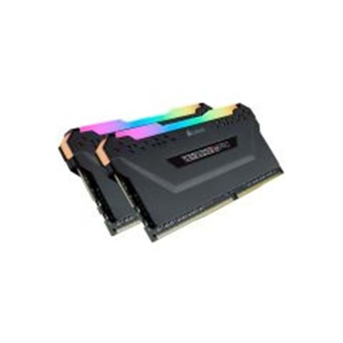 CORSAIR CMW16GX4M2D3600C18 16GB (2X8GB) DDR4 3600MHz CL18 VENGEANCE RGB PRO SOĞUTUCULU DIMM BELLEK BLACK