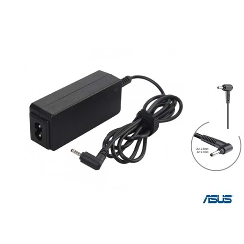 Compaxe CNA-102 Asus Notebook Şarj Adaptörü...19V 2.1A 40W 2.5*0.7 İğnesiz Yuvarlak L Uçlu Kolay Taşınır Tasarımlı Güvenli Hızlı Şarj Sağlayan Yüksek Verimli Asus Adaptör