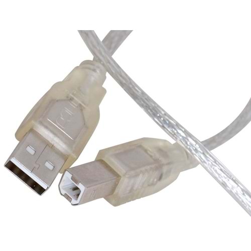 End Point 5mt Usb 2.0 Yazıcı Kablosu (Şeffaf, EP-USB 5)