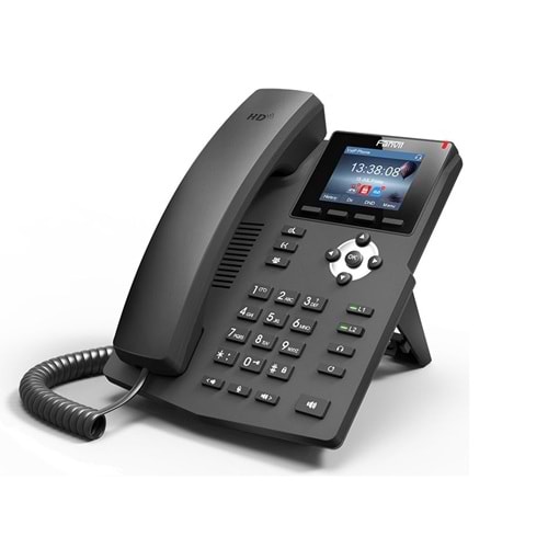 Fanvil X3SP Ip PoE Telefon - Renkli Ekran 2 SIP Lines VoIP Hd Ses + Adaptör