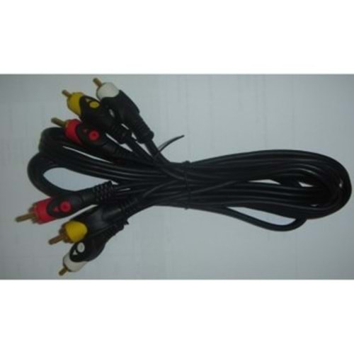 Fully G501CC - 3 Rca 3 Rca Kablo 5 mt (Kaliteli)