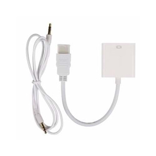 Fully Hdmi to Vga Çevirici Adaptör Beyaz