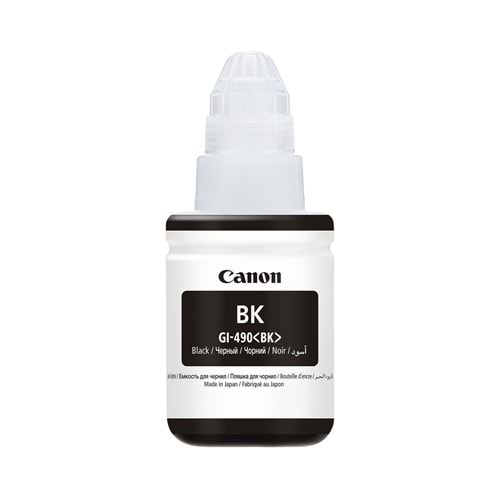 Canon GI-490 BK Orijinal Siyah Mürekkep Kartuşu