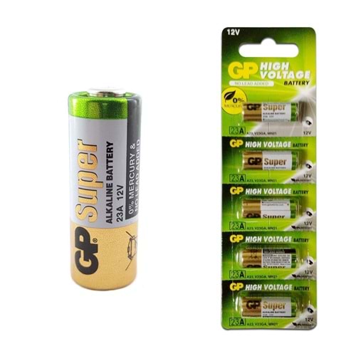 FULLY 1102A - GP 23A Pil Alkalin KISA İNCE Kalem Pil 5'li Paket