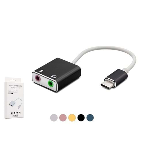 Type C 7.1 Harici Ses Kartı - Hadron HD2219 Sound Card