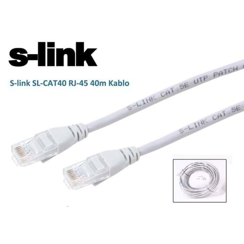 S-link SL-CAT40 RJ45 40m Kablo CAT5 KABLO