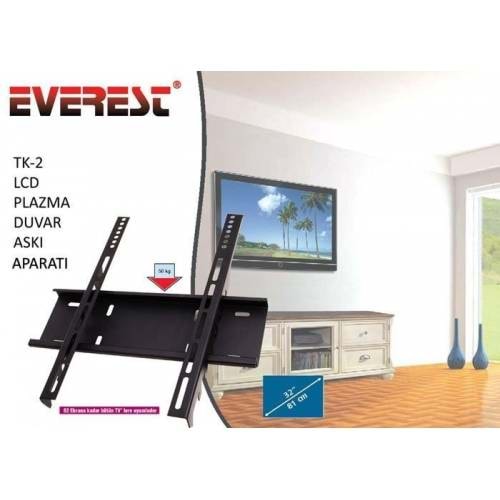 Everest TK-2 32'' Lcd-Plazma Askı Aparatı 82 Ekrana Kadar Tüm Tv'lere Uyumlu