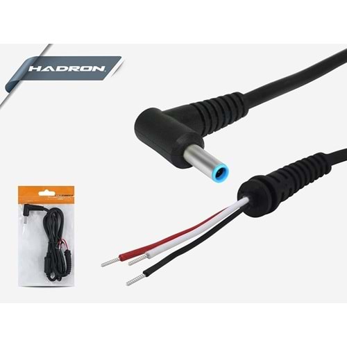 Hadron HD4214 Hp Notebook Adaptör Kablosu - 4.5*3.0 İğneli Yuvarlak Uç
