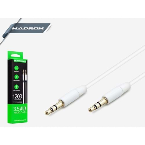 HADRON HD4308B/3000 AUX KABLO 1.2MT BEYAZ