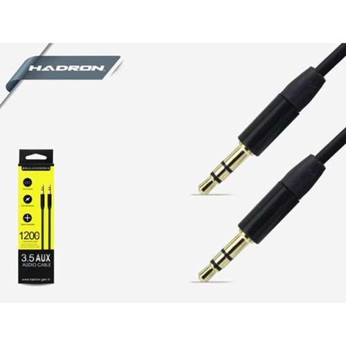 HADRON HD4308S AUX KABLO 1.8M SİYAH