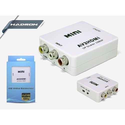 HADRON HD4466 AUDIO RCA TO HDMI ÇEVİRİCİ HDMI OUT RCA IN