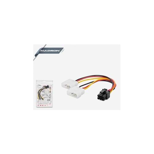 HADRON HD4536 6PİN EKRAN KARTI KABLOSU 2*4PIN TO 6PIN 12V
