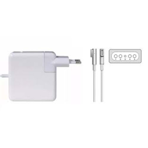Hadron HD797 Apple Macbook Pro Adaptör - Apple 85W MagSafe 18.5V 4.60A L Type Adaptör
