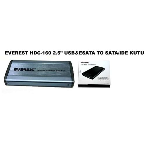 Everest HDC-160 Harici 2.5 Usb 2.0 SATA + IDE Harddisk Kutusu