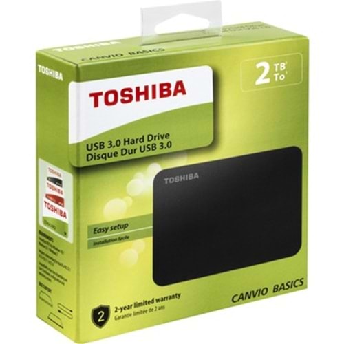 Toshiba Canvio Basics 2 TB HDTB420EK3AA 2.5'' USB 3.0 Taşınabilir Disk
