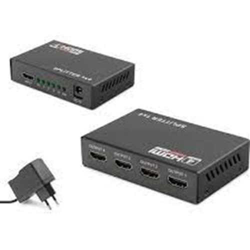 HADRON HDX1286(205K) SPLITTER HDMI 1.4V 1080P 3D 1 GİRİŞ 4 ÇIKIŞ