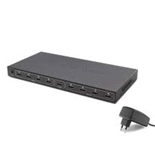 HADRON HDX1332/HDX1376 SPLITTER HDMI 1.4V 1080P 4K 1 GİRİŞ 8 ÇIKIŞ
