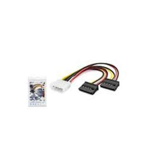 HADRON HDX5525 SATA POWER KABLO 2IN1 16CM