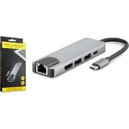 HADRON HDX7831 TYPE-C TO HDMI + 2USB3.0 + ETHERNET + TYPE-C
