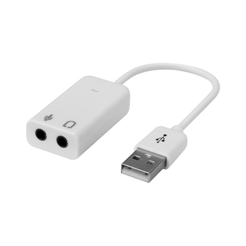 Hytech HY-U715 7.1 Dual Channel Kablolu USB Beyaz Ses Kartı