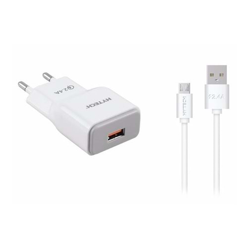 Hytech HY-XQ30 Micro Usb QC 2.0 Quick Charge 2.1A 5V/9V/12V Kablo + Ev Şarj Adaptör
