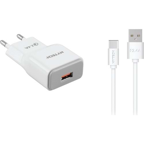 Hytech HY-XQ34 Type-C QC 3.0 Quick Charge 2.4A 5V/9V/12V Kablo + Ev Şarj Adaptör