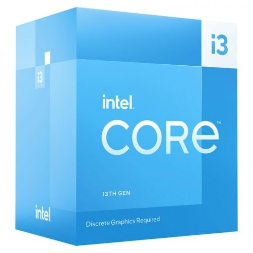 Intel i3-13100F 3.4 GHz, 4.5 GHz 12MB LGA1700P VGA'sız, Fanlı, 58W Maksimum Turbo Güç 89W,