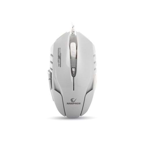 Everest Rampage SMX-R2 Usb Beyaz 4000 Dpi 7 Farklı Işık Makrolu Oyuncu Mouse