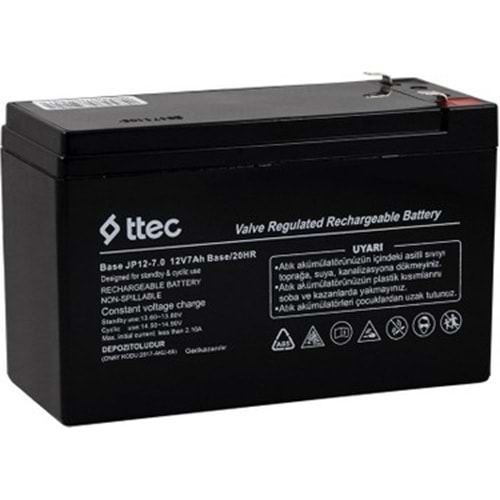 TTEC 12V 7AH BAKIMSIZ KURU AKÜ
