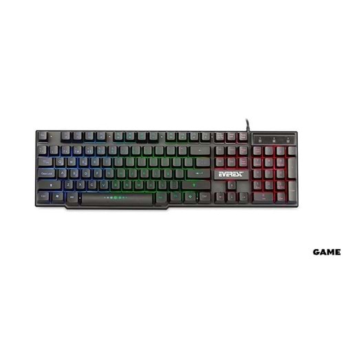 Everest KB-X88 BLAST Siyah USB Gökkuşağı Aydınlatmalı Q Oyuncu Klavyesi