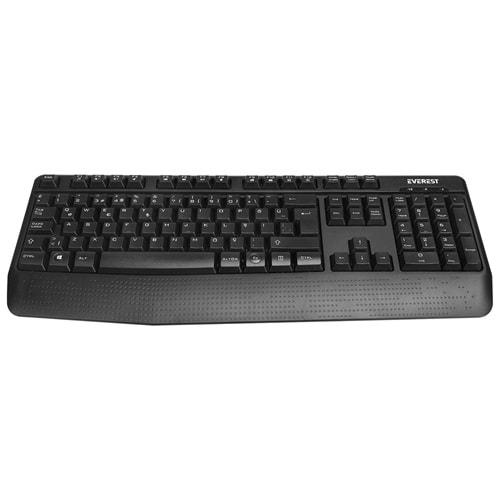 Everest KM-3335 Siyah Ikisi bir arada 2 in 1 Kablosuz Q Multimedia Klavye + Mouse Set