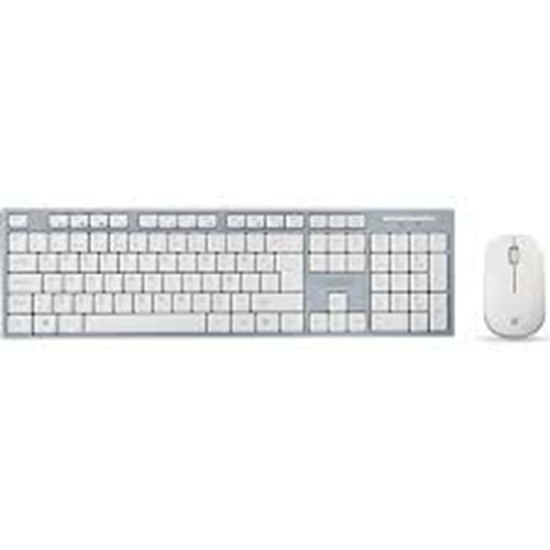 Everest KM-6063 Beyaz/Gri Kablosuz Q Multimedia Klavye + Mouse Set