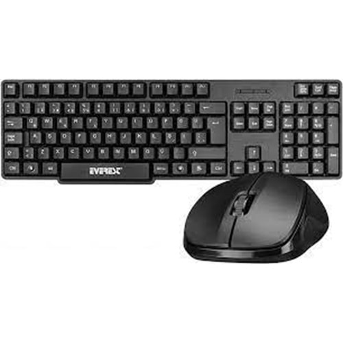 Everest KM-6852 Siyah Usb Kablosuz Combo Q Standart Klavye + Mouse Set