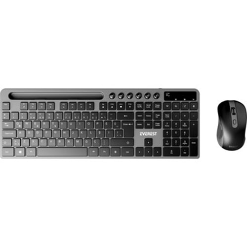 Everest KM-730 Siyah Kablosuz Q Multimedia Klavye + Mouse Set