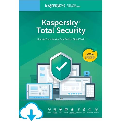 Kaspersky Total Security 1 Kullanıcı - 1 YIL