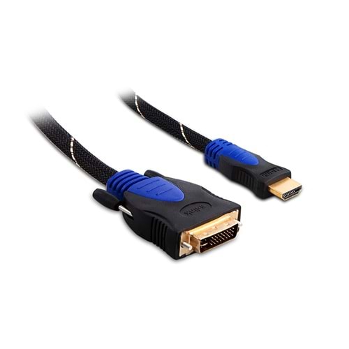 S-link SLX-313 HDMI/DVI 24+1 M 3m Altın Uçlu 24K + Kor.Kılıf Kablo