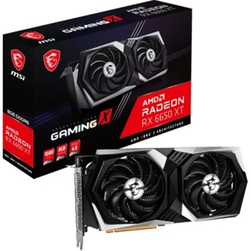 MSI Radeon RX6650 XT Gaming X 8GB GDDR6 128B PCIE 4.0 X8 7680x4320/Open GL 4.6/Gen 4 x8