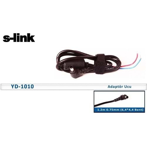 S-link YD-1010 1.2M 0.5mm (6,4*4,4 Bent ) Notebook Adaptör Kablosu
