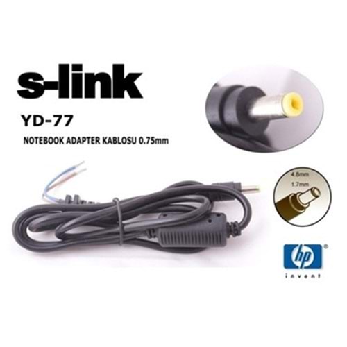 S-link YD-77 0.75mm (4,8+1,7) Notebook Adaptör Kablo