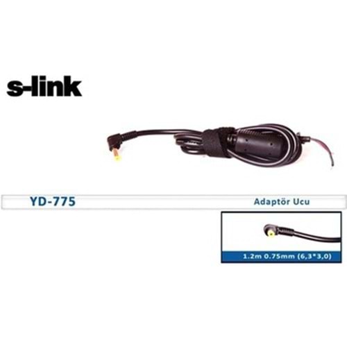 S-link YD-775 1.2m 0.75mm (5,5*1,75) Notebook Adaptör Kablo