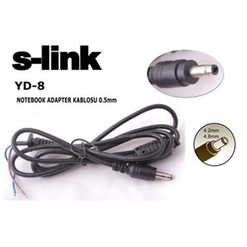 S-link YD-8 1.2m (4,2+4,8)*1,5 Notebook Adaptör Kablo