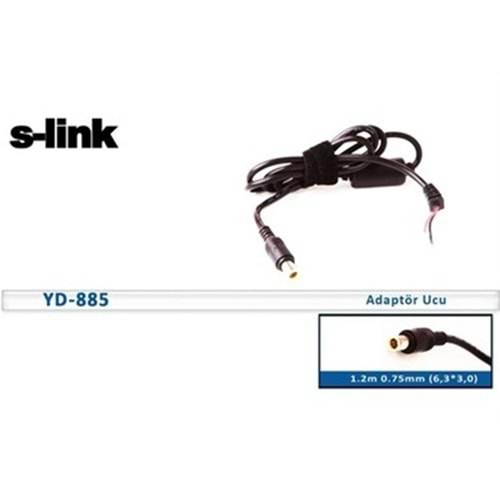 S-link YD-885 1.2m 0.75mm (8,0*1,0) Notebook Adaptör Kablo