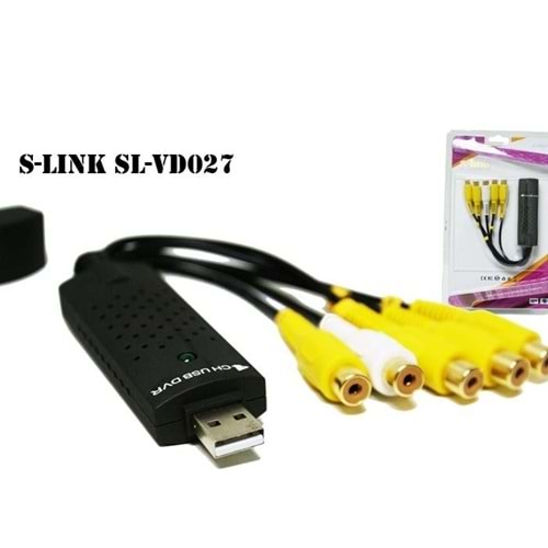 S-link SL-VD027 Usb To DVR 4 Port Adaptör (Sadece XP'de çalışır)