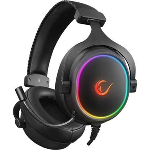 Rampage ONYX-S Siyah USB 7.1 Version RGB Led + Ses Kontrollü Oyuncu Mikrofonlu Kulaklık